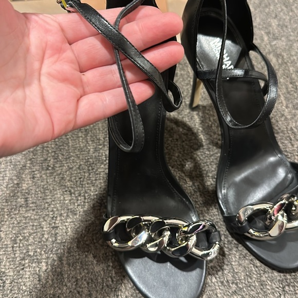 Michael Kors Black Chain Heels - Picture 2 of 4